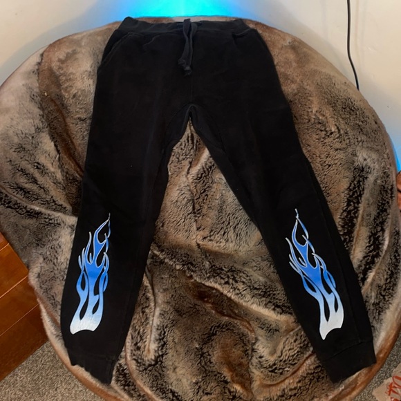 GNARCOTIC, BLUE FLAME. SWEATPANTS… - Picture 1 of 3